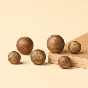 100 pièces de perles d'abacus en bois d'agar, perles d'espacement en bois d'aloès naturel, fabrication de bijoux de prière bouddhiste DIY - Product Image 4