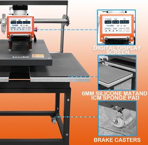 Nueva Prensa Térmica Automática Hidráulica de Doble Estación 40*60 para Sublimación de Camisetas y Prendas, Impresora DTF - Product Image 3