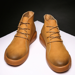 Nouvelles bottes en cuir véritable antidérapantes et imperméables de grande taille pour hommes - Product Image 6