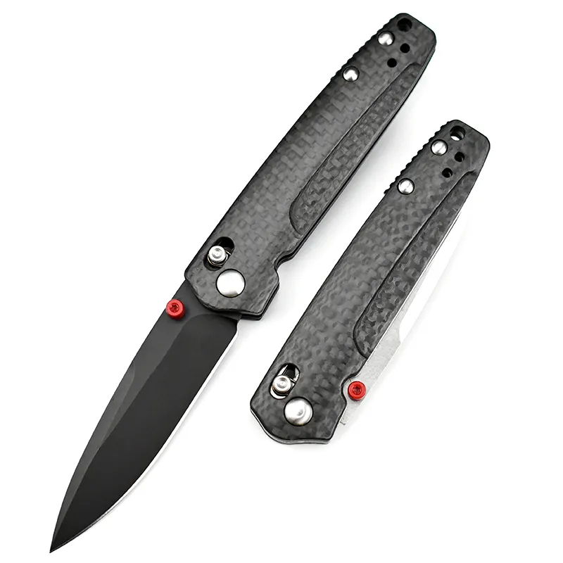 New design BM-485 Mini EDC knife CPM-D2 Steel Carbon Fiber Handle Pocket Knife Outdoor portable Folding blade Tactical knife