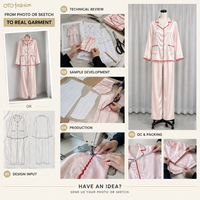 Ensemble deux pièces rose aspect satiné pour femme, pyjama à manches longues et boutons sur le devant, vêtements de détente, fabricant OEM personnalisé
