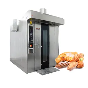 Commercial Business Bakery Oven Gas Rotary Oven 32 Trays Rack Rotary Oven