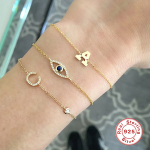 กำไลข้อมือเงินแท้ S925 ลายตาปีศาจ สไตล์คลาสสิก ดีไซน์เก๋ ขายดีสำหรับผู้หญิง - Product Image 4