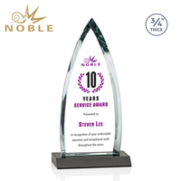 Trophée en cristal noble en forme de balle, gravé sur mesure, pour la reconnaissance des employés, les anniversaires de service, les cadeaux d'entreprise, vente en gros