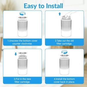 Filtre HEPA haute efficacité, lot de 2, pour purificateur d'air domestique, MERV 14, filtre de remplacement 3 étapes, série 4000 - Product Image 5