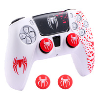 Coque de protection pour manette de jeu, résistante aux rayures, aux chutes et à l'usure, thème personnalisé, autocollant en silicone P5 pour joystick