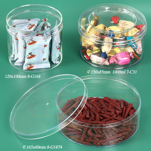 Boîte de présentation de gâteaux en acrylique SUNSHING avec couvercle, boîte à dessert ronde en plastique rigide transparent pour chocolat, biscuits, gâteaux, tiramisu, bonbons - Product Image 1