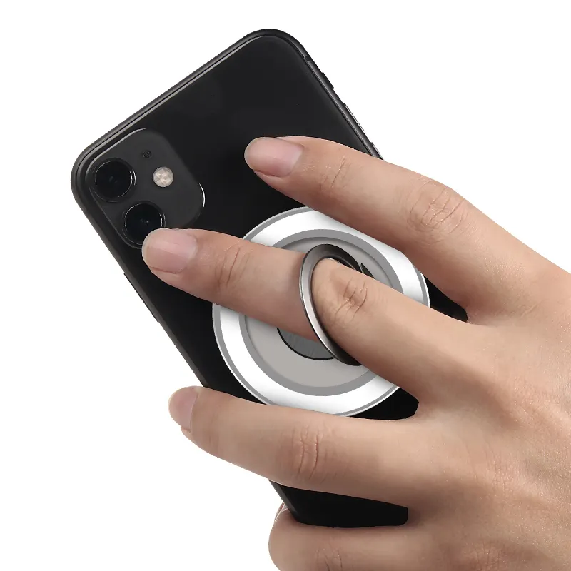 Soporte de anillo de dedo magnético para teléfono de nuevos inventos, soporte de anillo magnético de rotación 360 para teléfono móvil