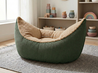 Fauteuil sensoriel Peapod moderne et confortable, canapé paresseux rembourré en tissu, lit pouf pour salle de jeux, bureau ou espace détente
