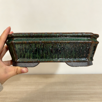Pot à succulentes, jardinière de fenêtre, pots à bonsaï en argile violette Yixing, pot rectangulaire en céramique émaillée, pot classique pour herbes, pot à fleurs, pots pour arbres