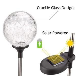 Luces Solares de Jardín con Forma de Bola de Cristal, Globo Agrietado, LED, Decoración para Exteriores, Resistentes al Agua, Garantía de 3 Años - Product Image 4