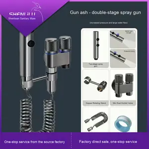 ปืนฉีดน้ำแบบหัวแกน<span class=keywords><strong>วาล์ว</strong></span>ทองแดงควบคุม<span class=keywords><strong>แบบ</strong></span>คู่สำหรับใช้ในโรงแรมห้องอาบน้ำฝักบัวห้องสุขาคู่ - Product Image 3