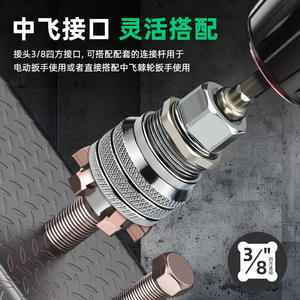 ประแจบล็อก Tuosen ขนาด 1/2 นิ้ว หัวหกเหลี่ยมภายนอก พร้อมแรงเสริม ผลิตจากเหล็กกล้าคาร์บอนสูง ผิวขัดเงา - Product Image 4