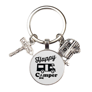 Llaveros <span class=keywords><strong>de</strong></span> Aleación <span class=keywords><strong>de</strong></span> Zinc Esmaltados con Diseño <span class=keywords><strong>de</strong></span> Caravana, Regalos para Parejas Amantes <span class=keywords><strong>de</strong></span> <span class=keywords><strong>la</strong></span> Camping, Ligeros para Viajes - Product Image 1