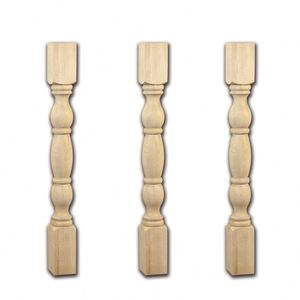Venta caliente Pilares de barandilla de madera CNC tallado diseño de <span class=keywords><strong>pilar</strong></span> de madera para Barandilla de escalera - Product Image 6