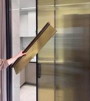 3D-Muster Geriffelte Glasfolie Selbstklebende Fensterfolie Sichtschutzfolie für Zuhause und Büro