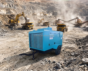 Compresseur d'<span class=keywords><strong>air</strong></span> à vis portable 21m3/min 13 bars 740CFM Moteur diesel avec moteur Cummins/Yuchai pour le forage de roches dures - Product Image 4