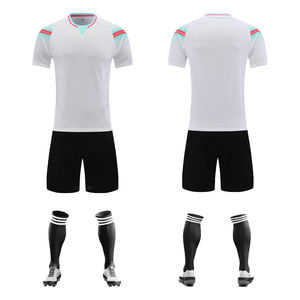 بدلة تدريب كرة القدم السوداء عالية الجودة الموسم الجديد بأكمام طويلة نصف سحاب ملابس كرة القدم - Product Image 5