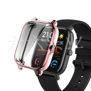 เคส TPU นิ่มฝาครอบสีเต็มรูปแบบชุบโลหะด้วยไฟฟ้า,เคสสำหรับนาฬิกา Huami <span class=keywords><strong>Amazfit</strong></span> <span class=keywords><strong>GTS</strong></span> <span class=keywords><strong>3</strong></span> - Product Image 5