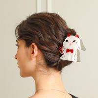 Personnalisé Nouveau Mignon Fourchette Rouge Petit Diable Lapin Dessin Animé Acétate Griffe Clip Filles Cheveux Accessoires En Gros Pinces À Cheveux