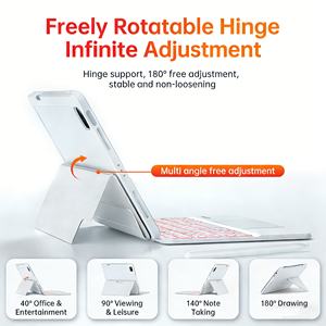 Detachable Keyboard Case <b>for</b> iPad 10/ 11 A16 Multi-Angle Magnetic <b>Stand</b> Anti-Scratch Drop Proof Protective Cover with Slot - Product Image 5