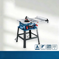 Scie à table professionnelle pour le travail du bois de 10 pouces, haute précision, 220V, machine de découpe circulaire à brancher pour la menuiserie
