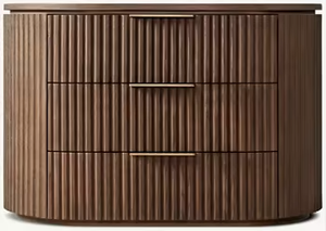 Tủ đầu giường gỗ phong cách tối giản châu Âu - Mỹ, có ngăn kéo, dành cho nội thất phòng ngủ - Product Image 4