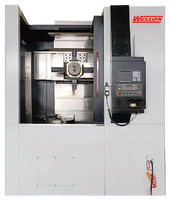 Tour vertical CNC robuste VTC700 WELLON avec commande CNC FANUC, usinage 2 axes, alimentation de barres haute précision