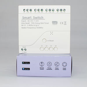 Interruptor Inteligente TUYA con Relé, <span class=keywords><strong>Wifi</strong></span> y Control Remoto RF de 433mhz, Módulo Inalámbrico de 4 Canales, 7V a 32V, Receptor RF sin USB - Product Image 4