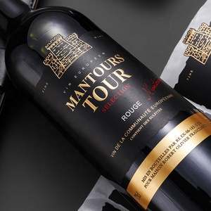 Tùy chỉnh nhãn Sticker cuộn 3D dập nổi lá vàng nhãn rượu vang cho chai rượu vang - Product Image 2