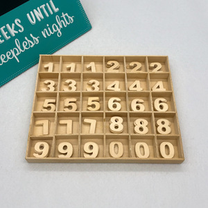 Cross-border <b>wooden</b> early childhood education <b>letter</b>, symbol, and number <b>toy</b> set, 30-square <b>wooden</b> <b>box</b> - Product Image 3