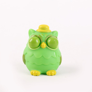 Stress Fidget Toys Green Vegetable Bug Eye 5D Eye caterpillar Popping Worm Squeeze Toys Funny Grass Worm Pinch Toy - Product Image 6