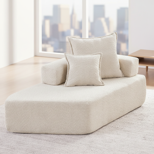 Derniers produits tendance 2026 : Canapé-lit moderne Alibabaa en petit carton avec chaise longue droite pour salon et usage hôtelier - Product Image 1