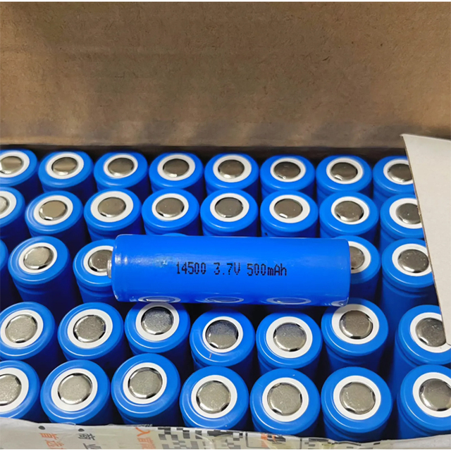 High Capacity 14500 500mAh 3.7V Cylindrical Lithium Ion Rechargeable Battery for Flashlights & Mini LED Devices 14250 10440