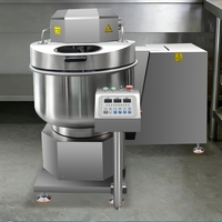 Mélangeur à spirale automatique commercial 130L/50kg, mélangeur à pâte électrique pour gâteaux, pain, farine, pétrin industriel, machine de boulangerie