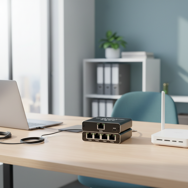 SIPU High-Speed Splitter RJ45 Network Adapter 1*4 Switch Ethernet Hub 4 Devices HW-RJ04 ABS Material Best Selling