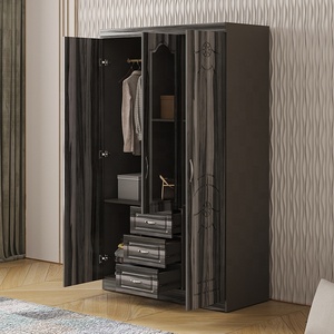 Armoire <span class=keywords><strong>pliante</strong></span> à 3 portes, armoire murale, <span class=keywords><strong>placard</strong></span> de chambre à coucher avec 3 tiroirs, armoire de chambre à coucher personnalisée - Product Image 5
