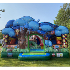 <span class=keywords><strong>Castillo</strong></span> Inflable <span class=keywords><strong>El</strong></span> Bosque <span class=keywords><strong>Encantado</strong></span> con Tobogán, Casa de Brinco Inflable Comercial para Niños, Brincolín Inflable para Fiestas - Product Image 2