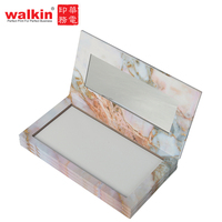 Boîtes rigides en matériaux recyclés WALKIN, couleurs et motifs personnalisables, gaufrage, emballage moderne de luxe pour palette de fards à paupières, paillettes