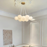 BGST lumière moderne luxe créatif planète lampe bulle boule lustre lampe en verre nordique moderne Designers verre suspension