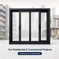 Fenêtre coulissante en aluminium de qualité supérieure pour les développeurs immobiliers, idéale pour la construction de grandes communautés résidentielles