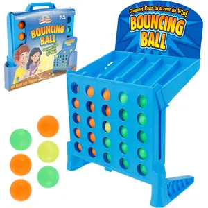 2 Spieler Bounce Off Game Shots Connect 4 Balls chießen Vier-Linien-Brettspiel Spiel Sport Pädagogisches Puzzle Spielzeug für Kinder