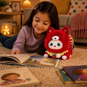 Juguete de Peluche Interactivo con IA, Gato de la Fortuna con Ojos LED, Chat de Voz, Cuentos, Regalo para Niños, Venta al por Mayor ZCM-01 - Product Image 3