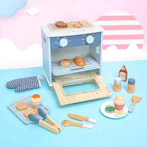 Ensemble de jouets en bois « Mon petit four » pour enfants, accessoires de <span class=keywords><strong>cuisine</strong></span> pour jeu d'imitation, jeu d'apprentissage de la pâtisserie Montessori pour la maternelle, coffret cadeau - Product Image 4