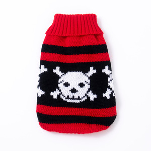 Wholesale Festival Pet Clothes <b>Halloween</b> Knitted Sweater for <b>Dogs</b> & Sphynx Cats Funny Pumpkin & Skull <b>Outfits</b> - Product Image 5