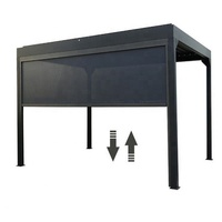 Moteur de store enrouleur SUNC, rideau vertical à fermeture éclair, store enrouleur motorisé en aluminium pour jardin extérieur, kits de stores enrouleurs motorisés