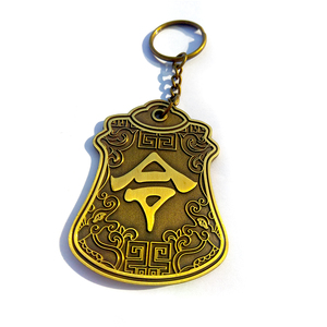 Llaveros Metálicos Personalizados con Diseño de Marca de Videojuegos, en Bronce Antiguo, Colección Creativa, Llavero de Aleación de Zinc a la Moda - Product Image 4