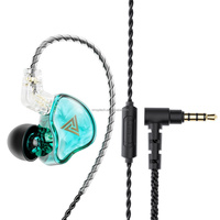 Écouteurs 3,5 mm QKZ URUS PRO, écouteurs à basses profondes, appareil acoustique 16 ohms, fil de cuivre sans oxygène, 120 cm, vente au détail