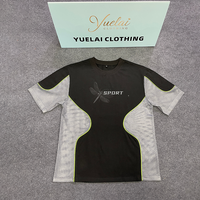T-shirt d'été ample vintage coupe carrée à séchage rapide et respirant en maille à manches courtes pour homme - Vente en gros