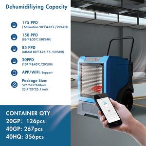 OEM แบบพกพาที่กําหนดเอง 175 pints LGR ความเสียหายจากน้ําบ้านการควบคุมอัจฉริยะเครื่องลดความชื้นแบบปรับได้ - Product Image 3